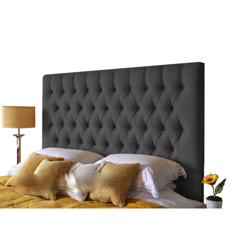 Nicholle Upholstered Headboard, Super King (6'), Charcoal
