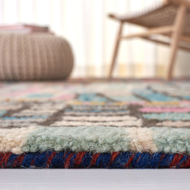 Sirak Hand Tufted Wool Rug, Rectangle 8' x 10'