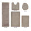 Ensemble de tapis de bain 5 pièces Makayln-115596844-115596846