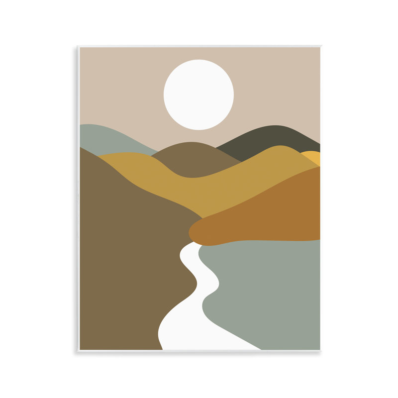 Rivière, vers les montagnes, art mural par Daphne Polselli