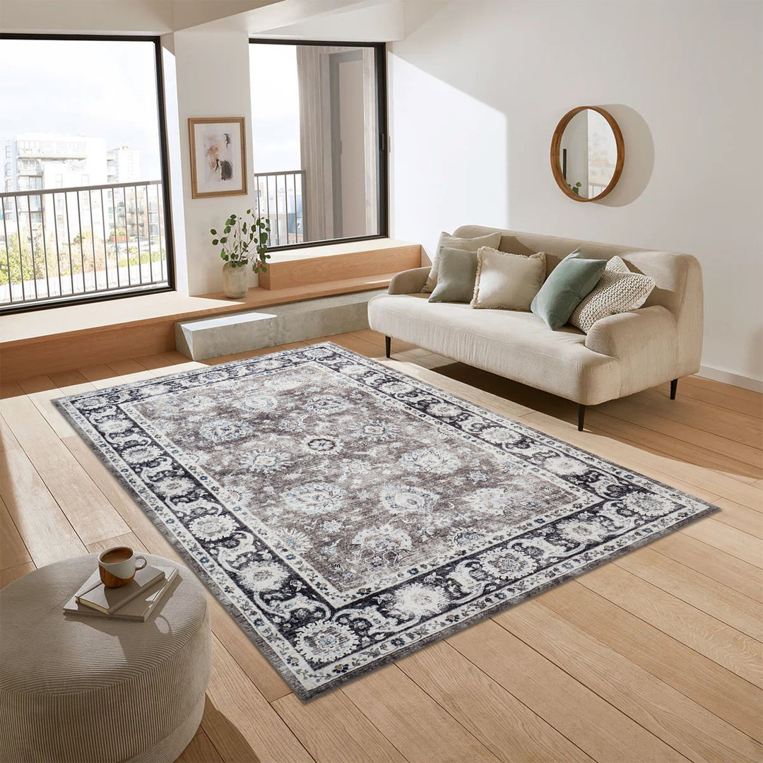 Oriental Machine Tufted Shag Area Rug