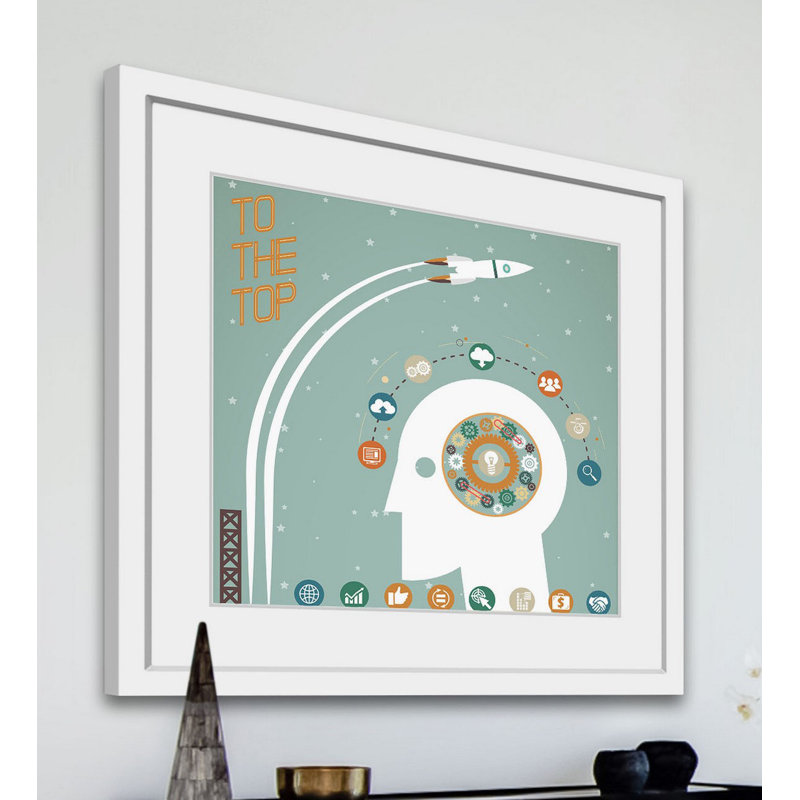To The Top - Print on Canvas, 41cm H x 41cm W x 3.81cm D