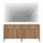 Union Rustic 63" Reeded Accent Cabinet Set With 4 Doors And Drawers, Modern Credenza Accent Cabinet With Metal Legs For Living Room, Kitchen, Dining Room, Hallway-121602737