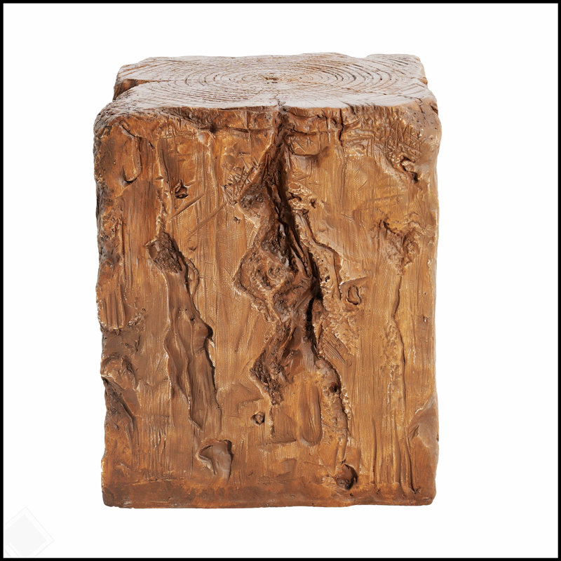 Table d'appoint en forme de souche Amira pour l'extérieur et l'intérieur Amira, résistante aux intempéries et écologique pour une utilisation polyvalente