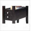 Table d'appoint / table de bout en bois 24 po, 2 tiroirs, design traditionnel, espresso