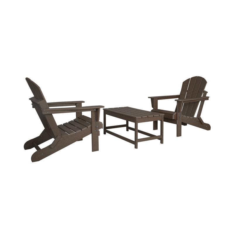 Chaise Adirondack pliante Laguna, Marron foncé