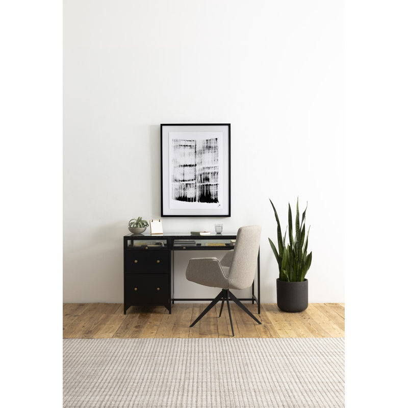 Shadow Box Glass Writing Desk