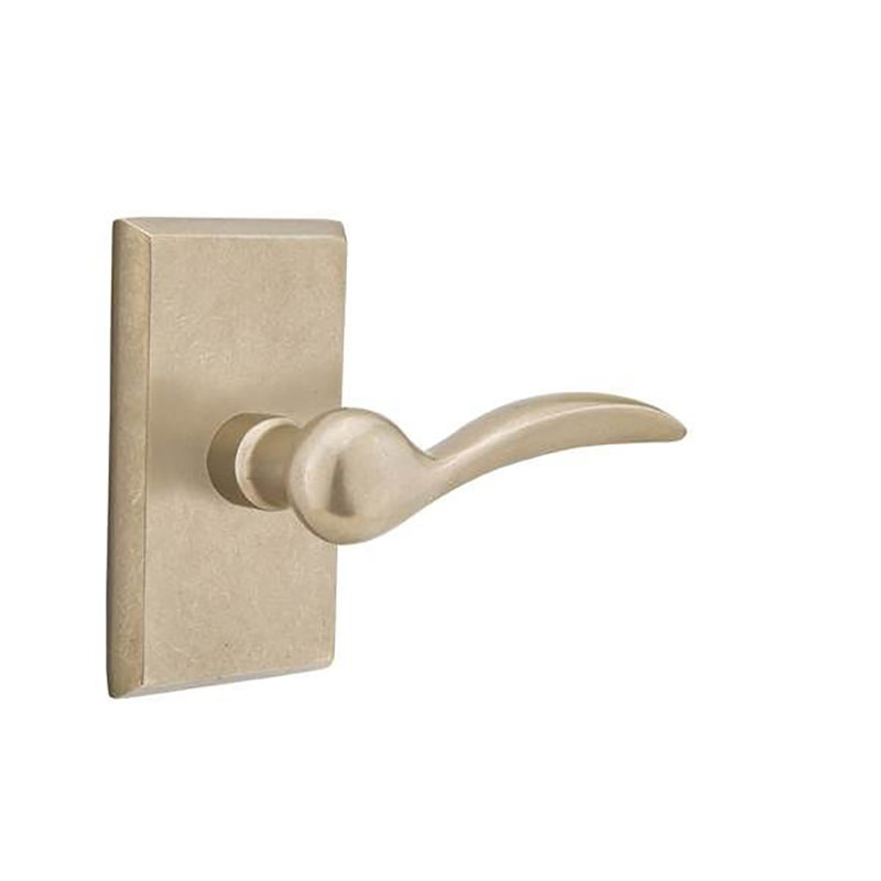 Levier de porte avec rosette Durango, Cascade bronze blanc, Droite