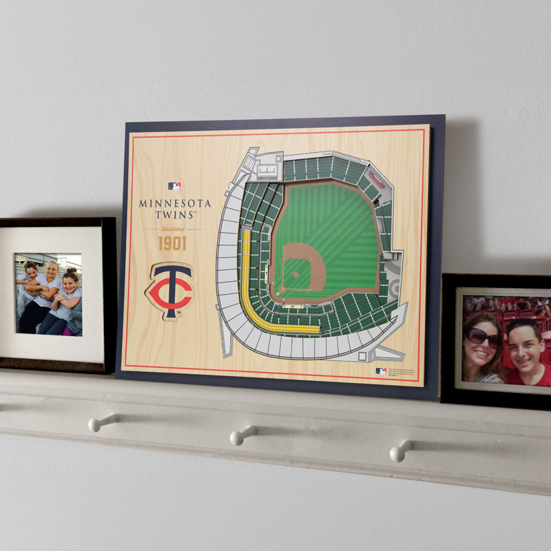 MLB 5-Layer StadiumViews 3D Wall Art, Minnesota Twins