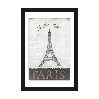 « la tour eiffel », impression sur toile tendue