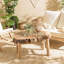 Zech Solid Wood Four Leg Coffee Table