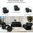 Ariel-83" W Breathable Leather Dual Motor Power Reclining Sofa With Storage Armrest, Fold-Down Wireless Charging Table, And Blue LED Lights-1723098927