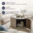 Castile Round Coffee Table With 1-Door