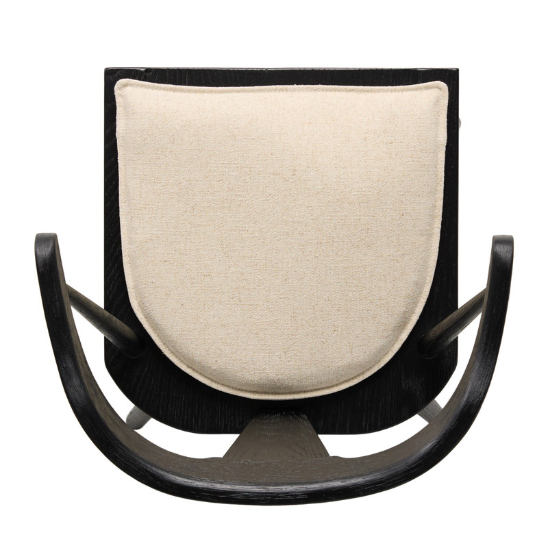 Ripley Dining Chair with Cushion, Black Oak, Lavon Flint