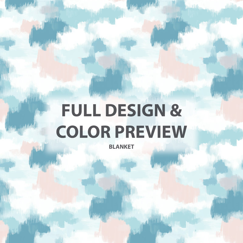 Ikat rose et bleu - couverture moelleuse Boho, jeté en molleton douillet