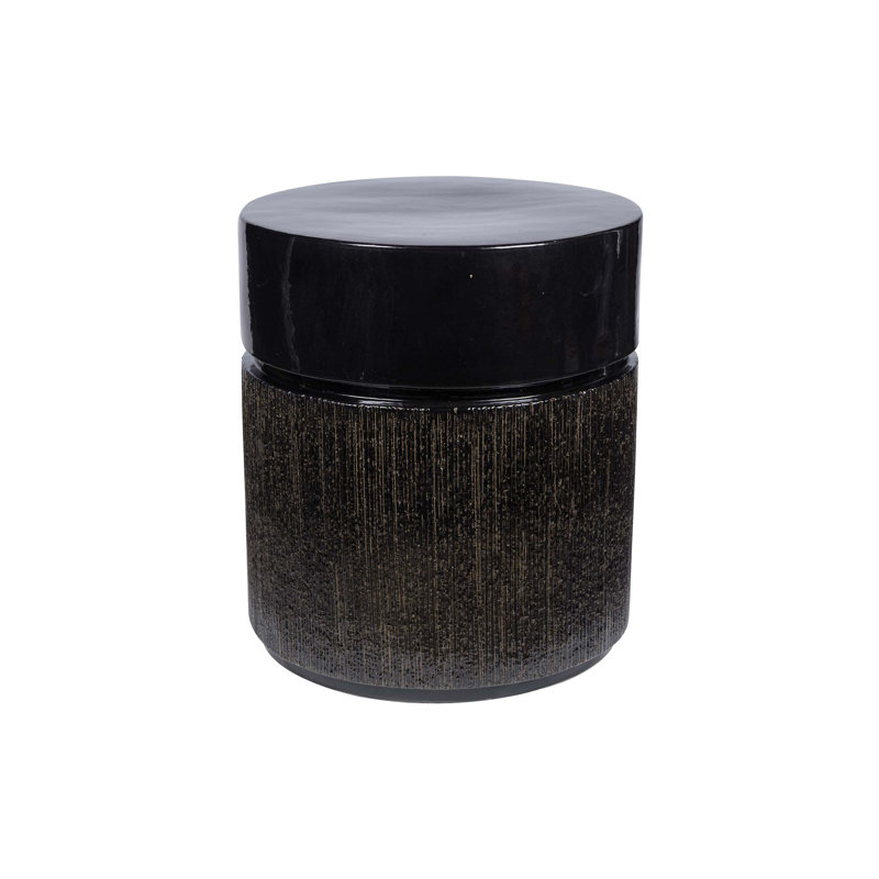 Table d'appoint en céramique Provence Signature, Obsidienne