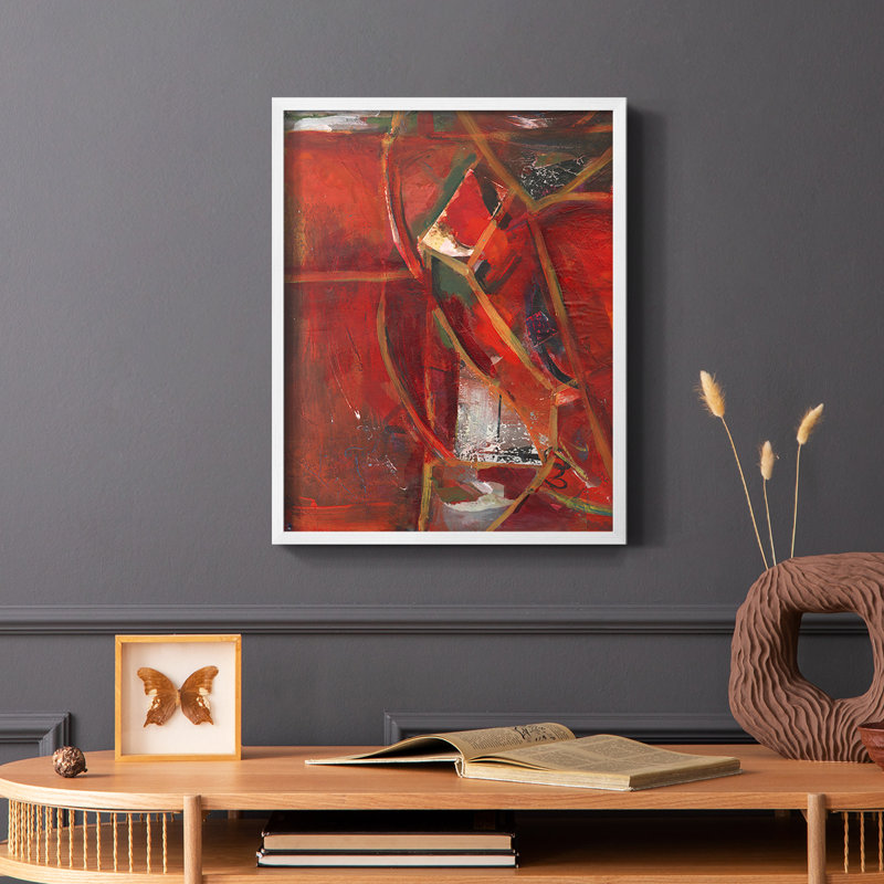 City Life II Framed Print - Solid Wood, White, 10" H x 8" W