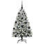 Artificial Christmas Tree Green and White PVC and Metal-834910718