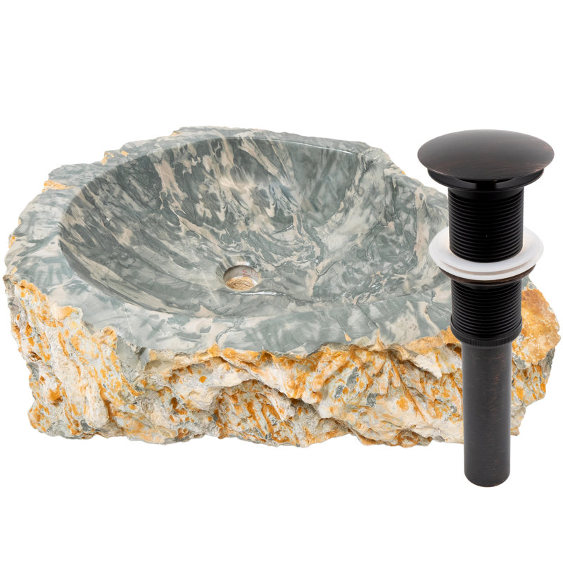 Novatto 17'' Stone Specialty Bathroom Sink, Oil Rubbed Bronze
