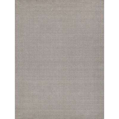 Cavallo Modern handloomed Nylon/Wool Silver Area Rug
