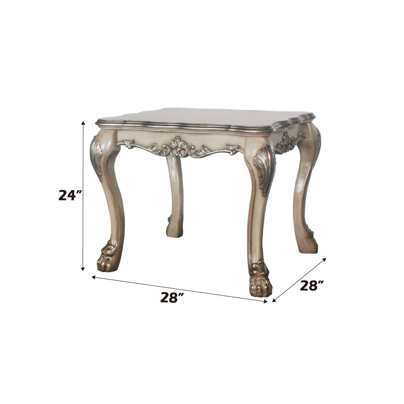 Table de bout Keitha , Blanc os rétro