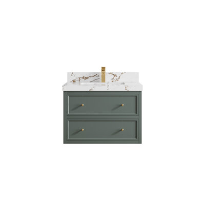 Meuble-lavabo simple flottant 30 po Roswell