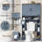 Over The Toilet Storage Cabinet With 2 Barn Doors-500872784