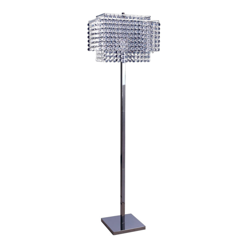 Mouzon 62'' Chrome Traditional Floor Lamp