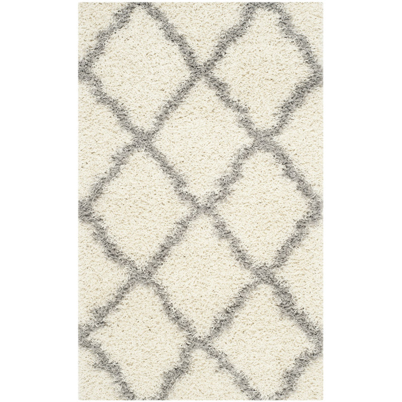 Rosalind Geometric Hand Woven Area Rug, Rectangle 122 x 183 cm