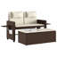 Banc de patio inclinable avec coussins Vidaxl-99049284