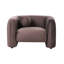 Allieana Armchair Allieana Velvet Dark Brown-121657961