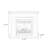 White Solid + Manufactured Wood Electric Fireplace-2038362582