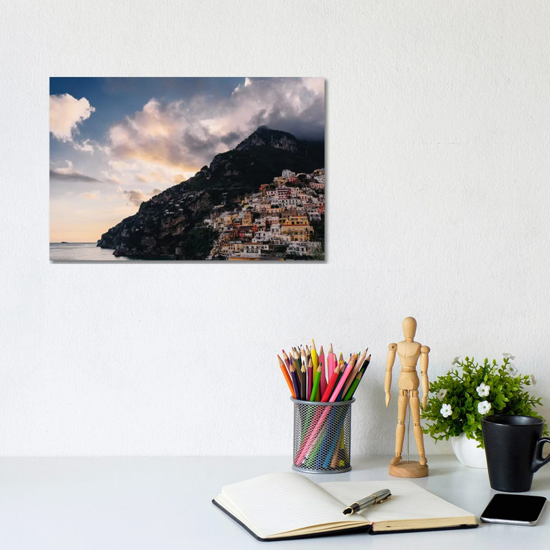 Positano Sunset VI by Bethany Young - Print on Canvas, Wrapped Canvas, 20.32cm H x 30.48cm W x 1.91cm D