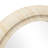23.3" Round Wall Mirror with Travertine Finish