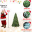 Arbre de Noël artificiel 5 pi avec 200 lumières Ul chaud, 551 pointes de branches épaisses, dépliage automatique et support stable-124532340