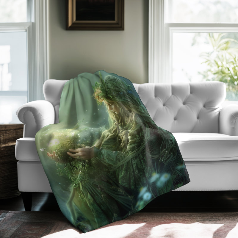 Enchanted Grove Gatherings - 1 pièce Sherpa Premium - impression d'art luxueux, Simple