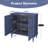 Gurbachan 31" Mid-Century 2-Door Cabinet with Adjustable Shelves and Removable Tall Wine Glass Rack-1051702625