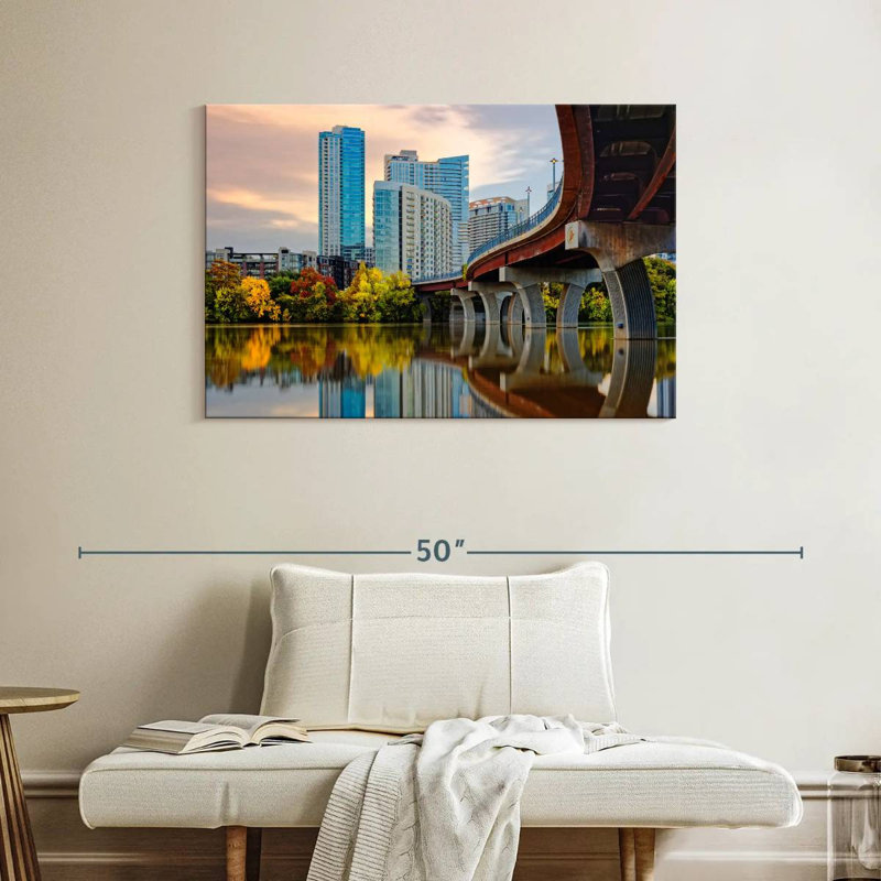 Paysage urbain urbain Sirci Austin, H 26 po x l 39 po