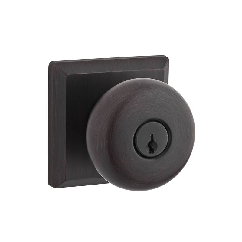 Round Keyed Door Knob, Yes, Keyed Alike, Venetian Bronze