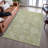 Premium Machine Washable Wayne AMF1101 Damask Rug-306763916