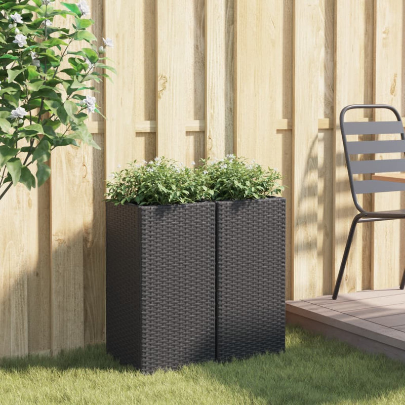 Planter Box, 60cm H x 30cm W x 30cm D, Black