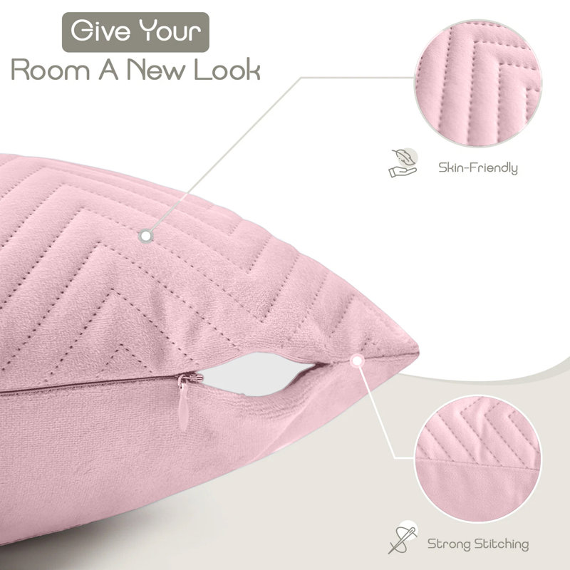 Square Throw Pillow Insert, Pink