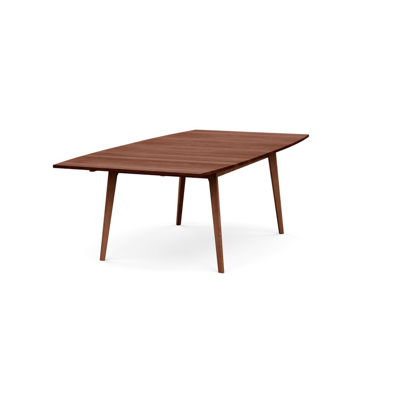 Table d'extension à quatre pieds Catalina, L 72 po x l 40 po, Cerise cognac