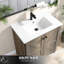 Meuble-lavabo et lavabo peu encombrant, MDF gris antique, maison moderne