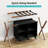 Bamboo Luggage Rack With 4 Storage Compartments