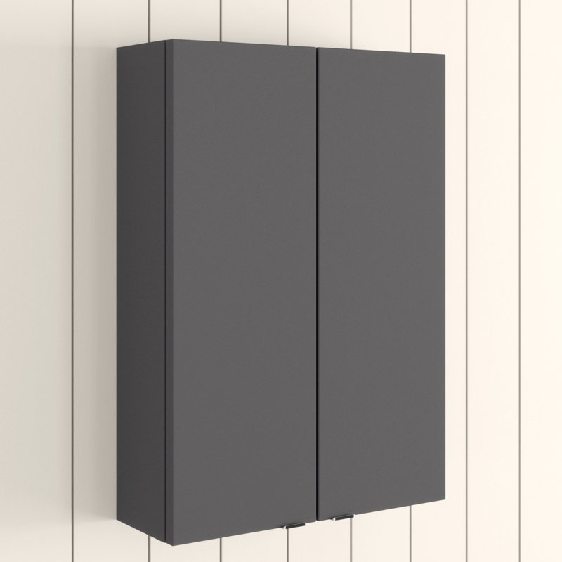 Fusion Bathroom Cabinet, Gloss Grey