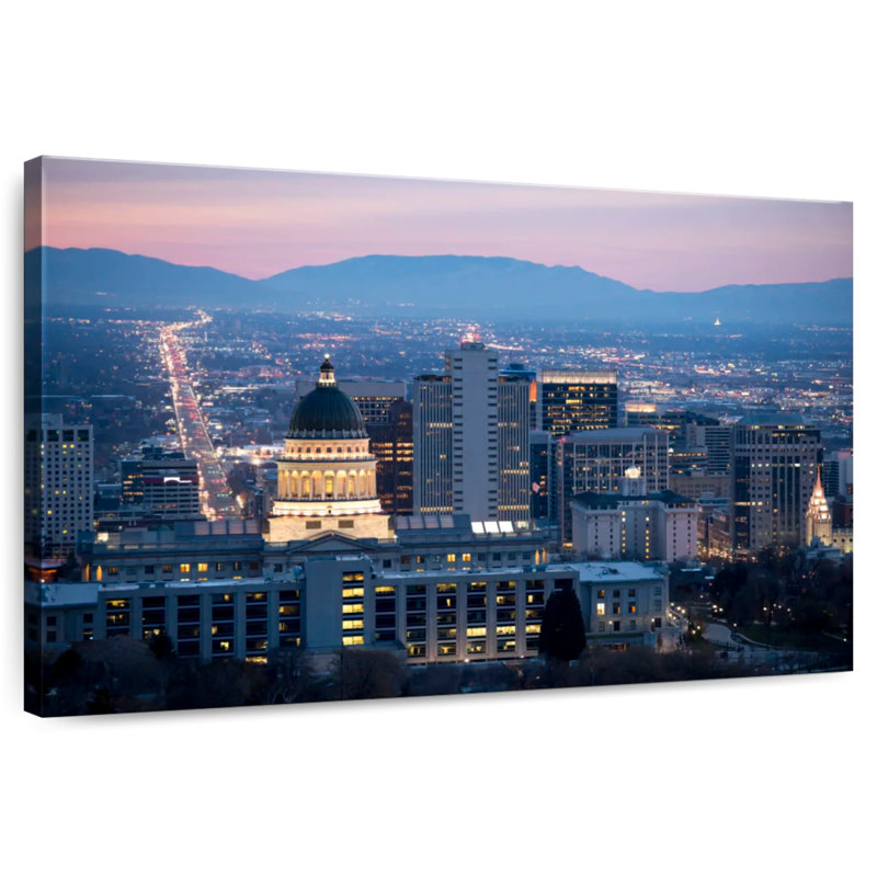 Salt Lake City At Dawn
