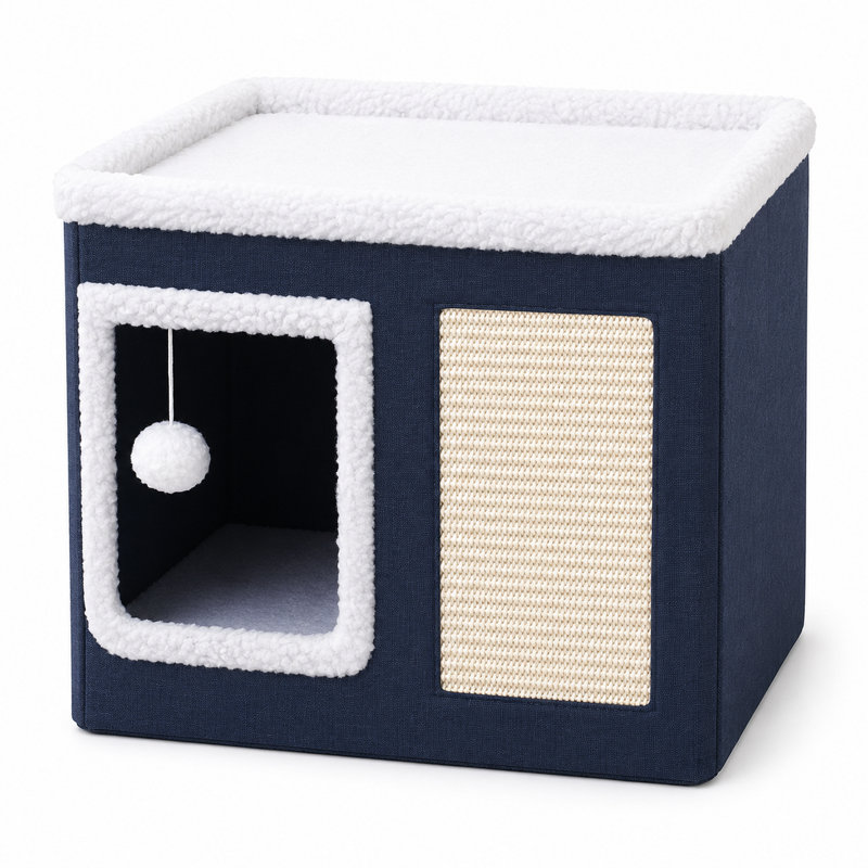 Niche pour chat pliable pour chats qui dort