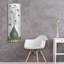 Art mural en métal luxueux «Zen Panel 1 On White» par Silvia Vassileva, 16 po x 48 po