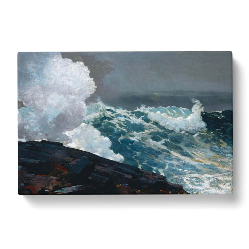 Northeaster by Winslow Homer - Wrapped Canvas Painting, 35cm H x 50cm W x 3cm D
